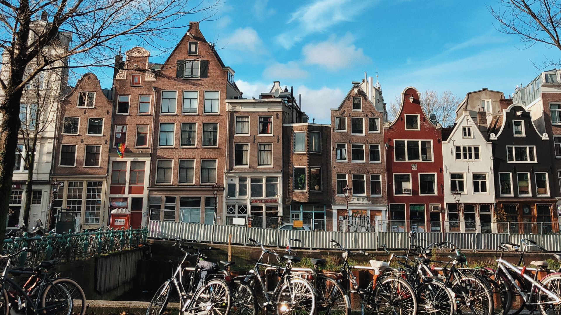 Обои улица, Хаус, городской район, соседство, фасад в разрешении 1920x1080