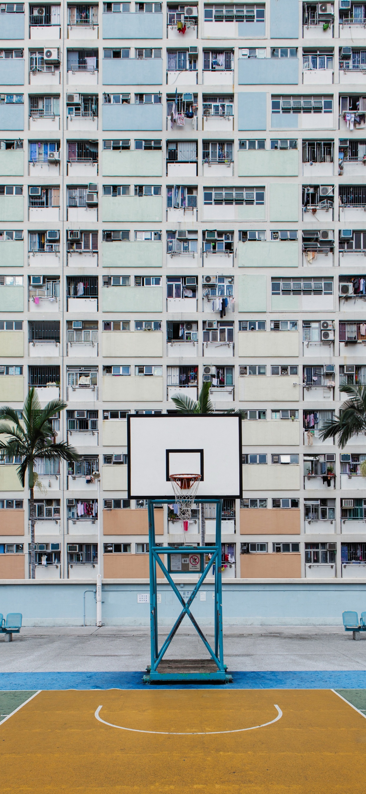 Обои кондоминиум, архитектура, здание, жилой район, башня в разрешении 1242x2688