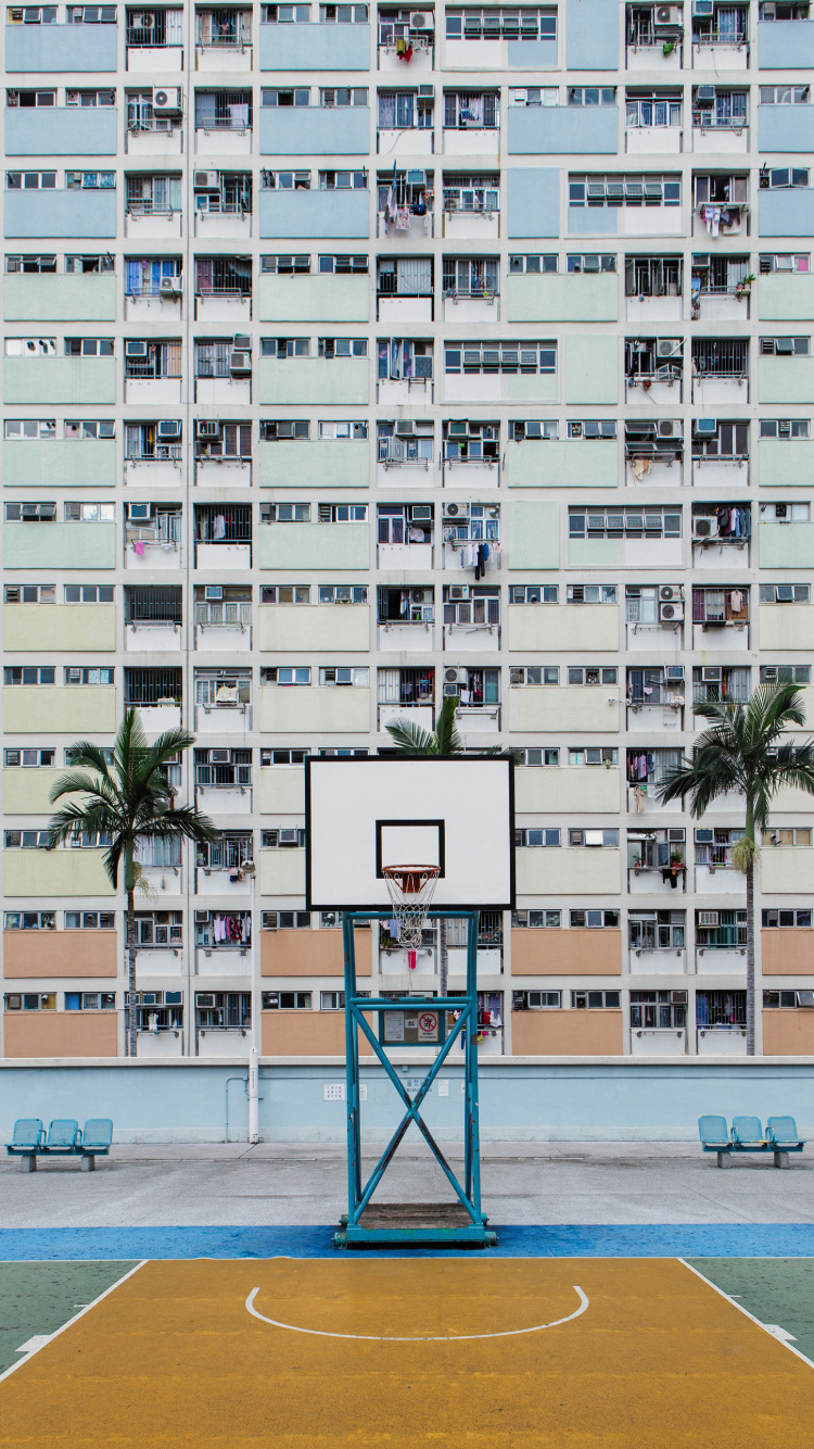 Обои кондоминиум, архитектура, здание, жилой район, башня в разрешении 750x1334