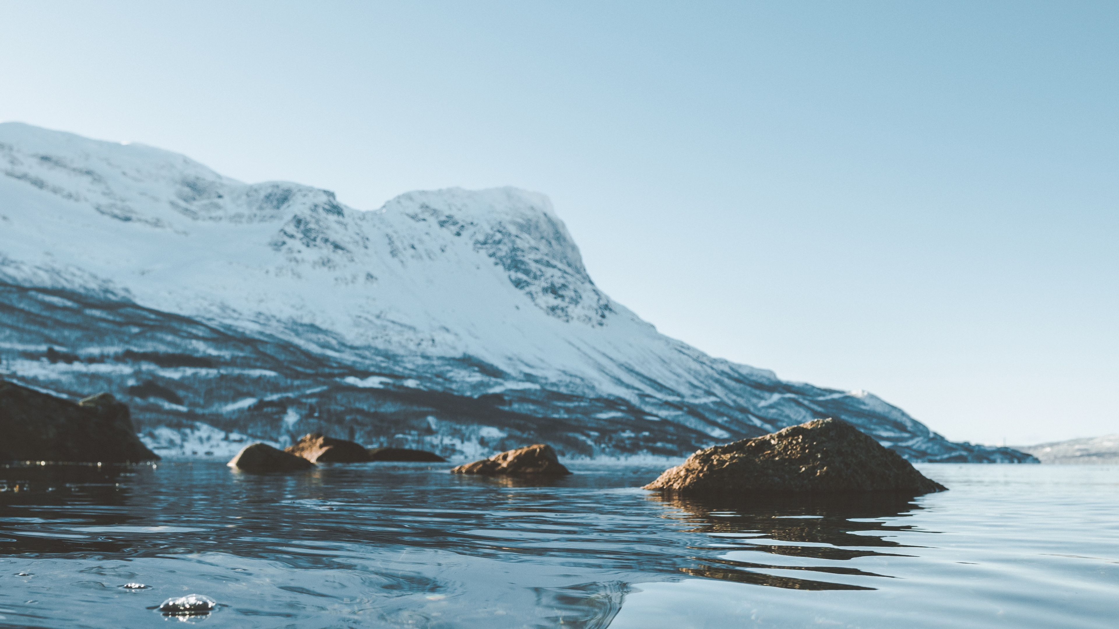 Обои океан, море, лед, Арктика, Северный Ледовитый океан в разрешении 3840x2160