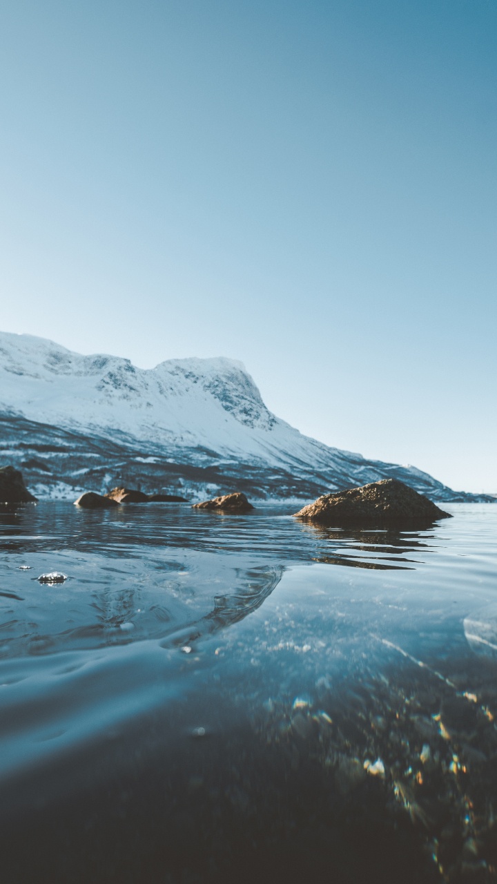 Обои океан, море, лед, Арктика, Северный Ледовитый океан в разрешении 720x1280