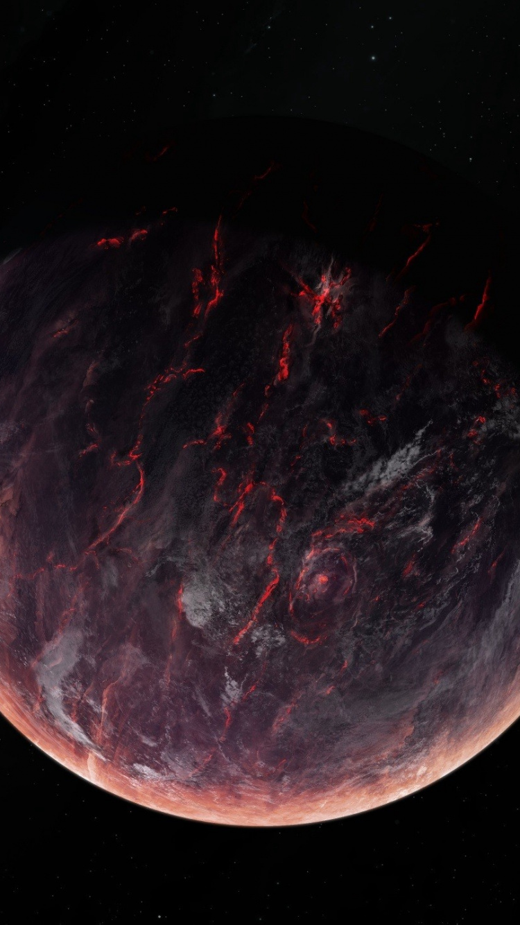 Обои планета, луна, астрономический объект, Астрономия, космическое пространство в разрешении 750x1334