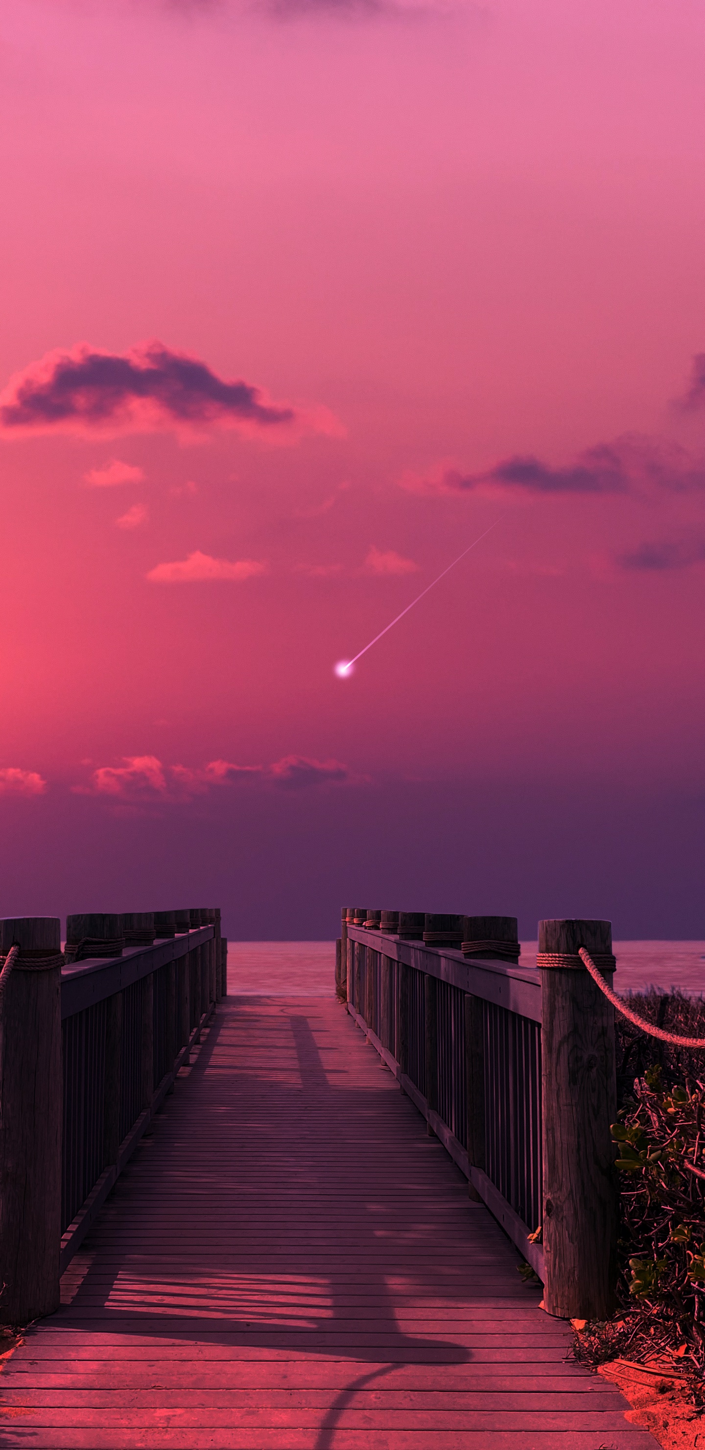 Обои облако, атмосфера, послесвечение, Оранжевый цвет, природный ландшафт в разрешении 1440x2960