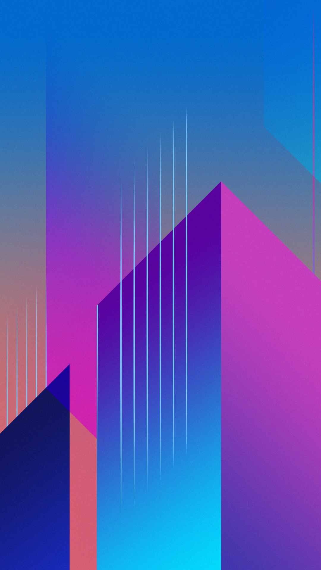 Обои HTC, HTC U11, красочность, синий, пурпур в разрешении 1080x1920