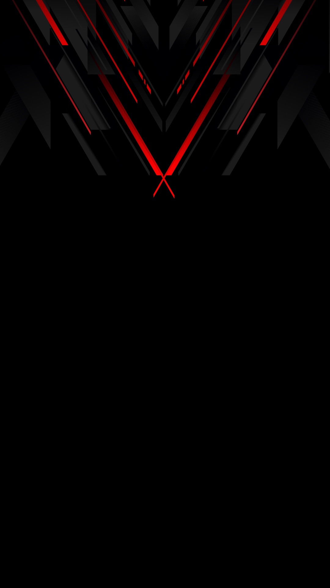 Обои темнота, свет, красный цвет, дизайн, графика в разрешении 1080x1920