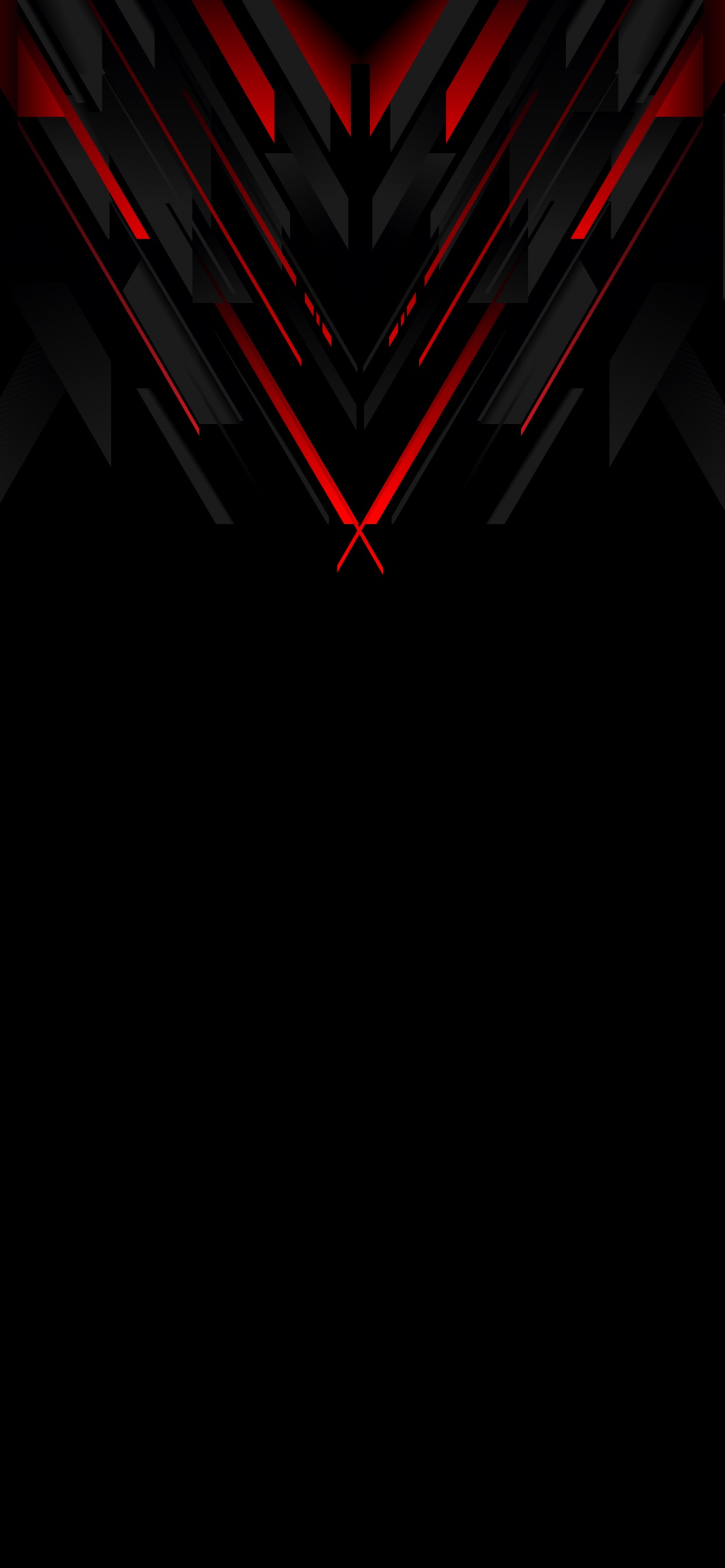 Обои темнота, свет, красный цвет, дизайн, графика в разрешении 1242x2688