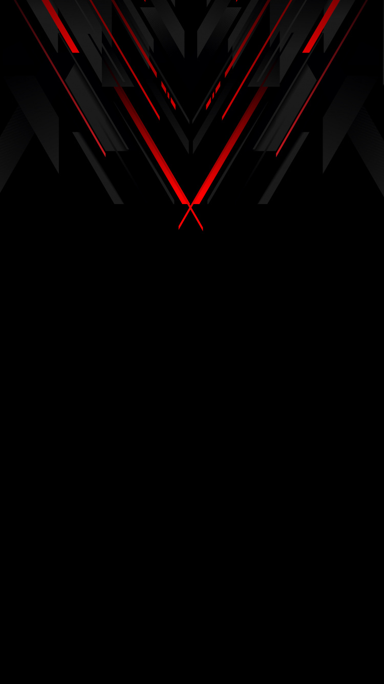 Обои темнота, свет, красный цвет, дизайн, графика в разрешении 750x1334