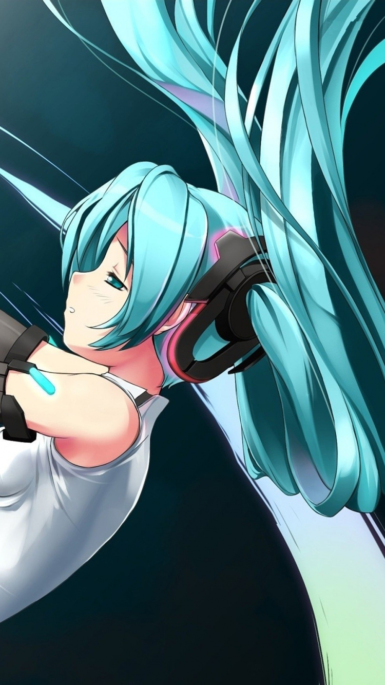 Обои Хацунэ Мику, вокалоид, иллюстрация, мангака в разрешении 750x1334