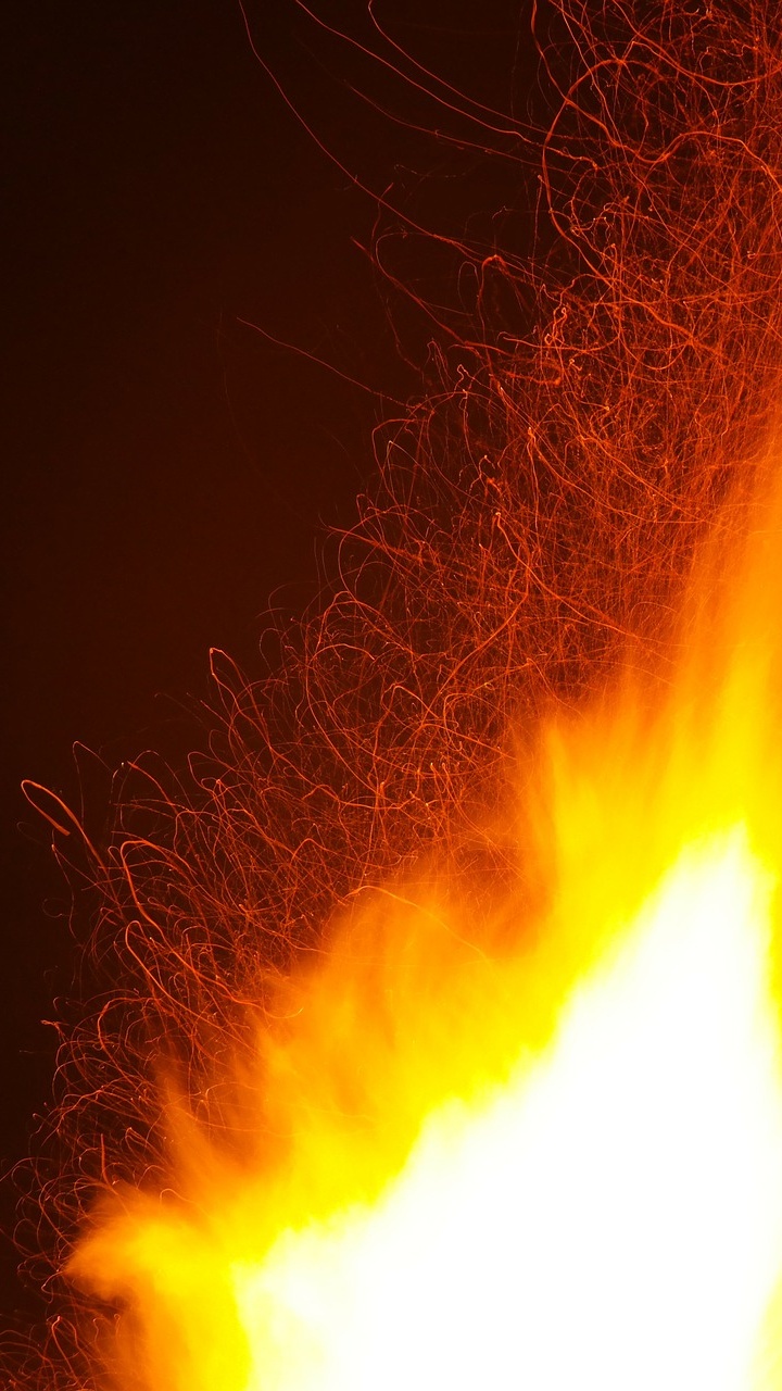 Обои пламя, тепло, огонь, типы вулканических извержений, энергия в разрешении 720x1280