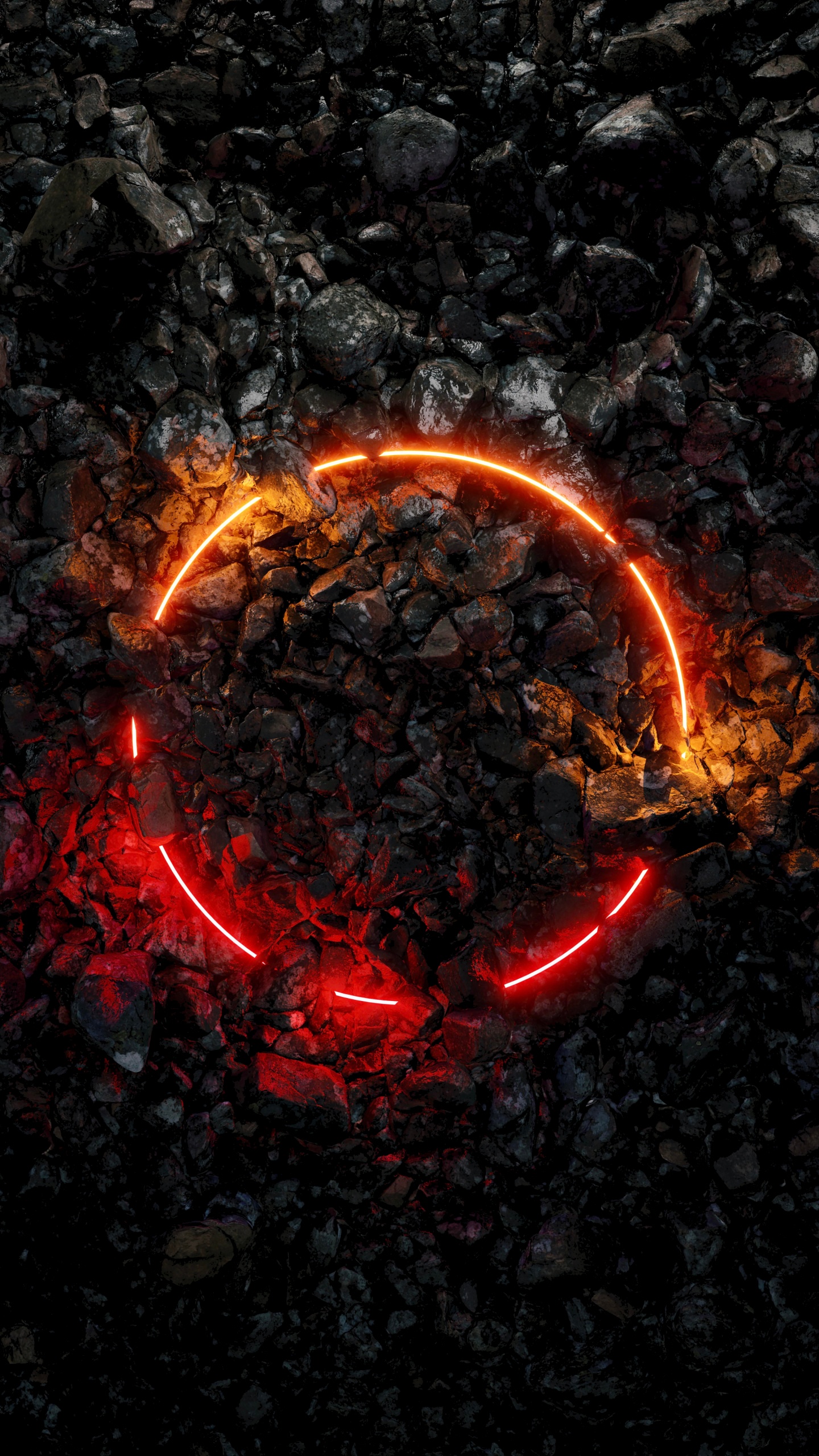 Обои пламя, soundcloud, арт, цветной, джик пила в разрешении 1440x2560