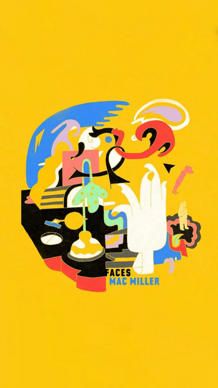 Обои лица мак миллер обложка, лица, новые лица v2, Альбом, дождь в разрешении 720x1280