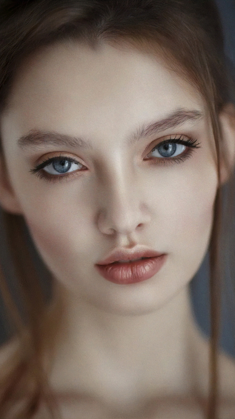 Обои казанцев Алексей, портрет, лицо, волосы, бровь в разрешении 750x1334