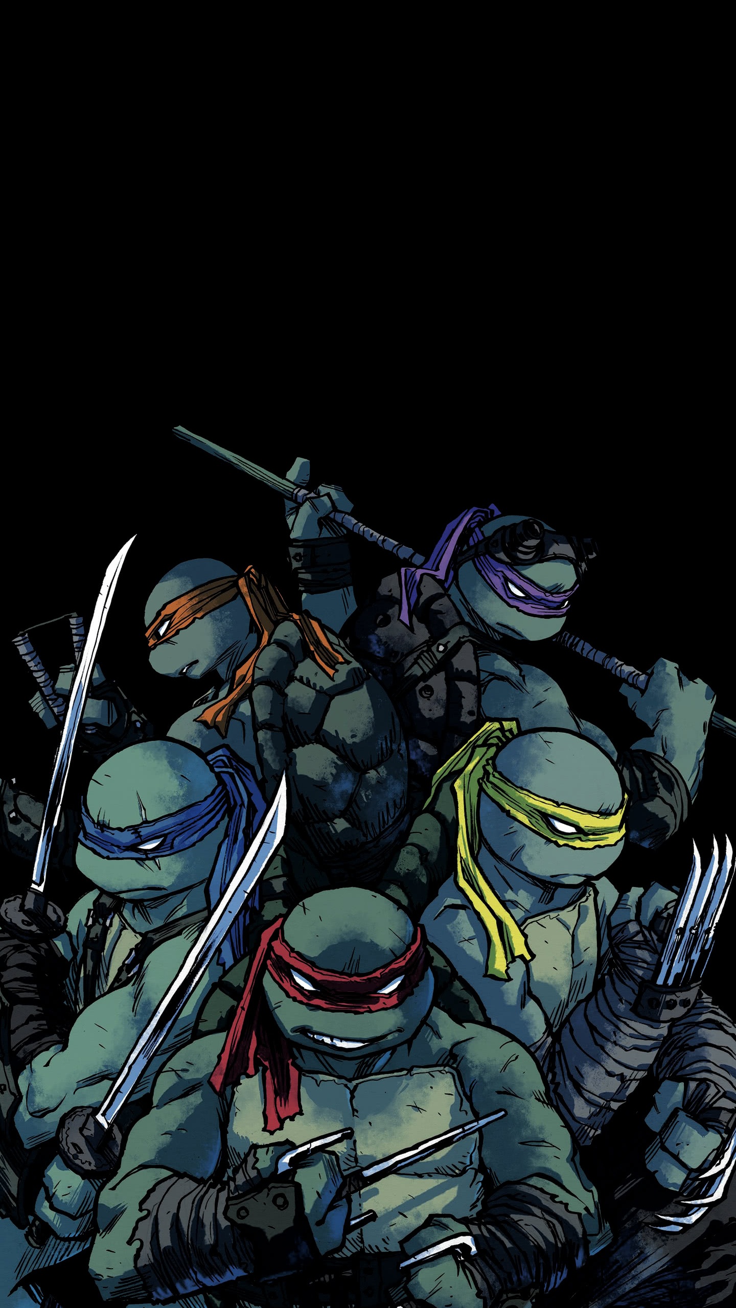 Обои комикс про черепашек ниндзя, Черепашки-ниндзя 101, черепашки ниндзя 100, комикс, издательство idw в разрешении 1440x2560
