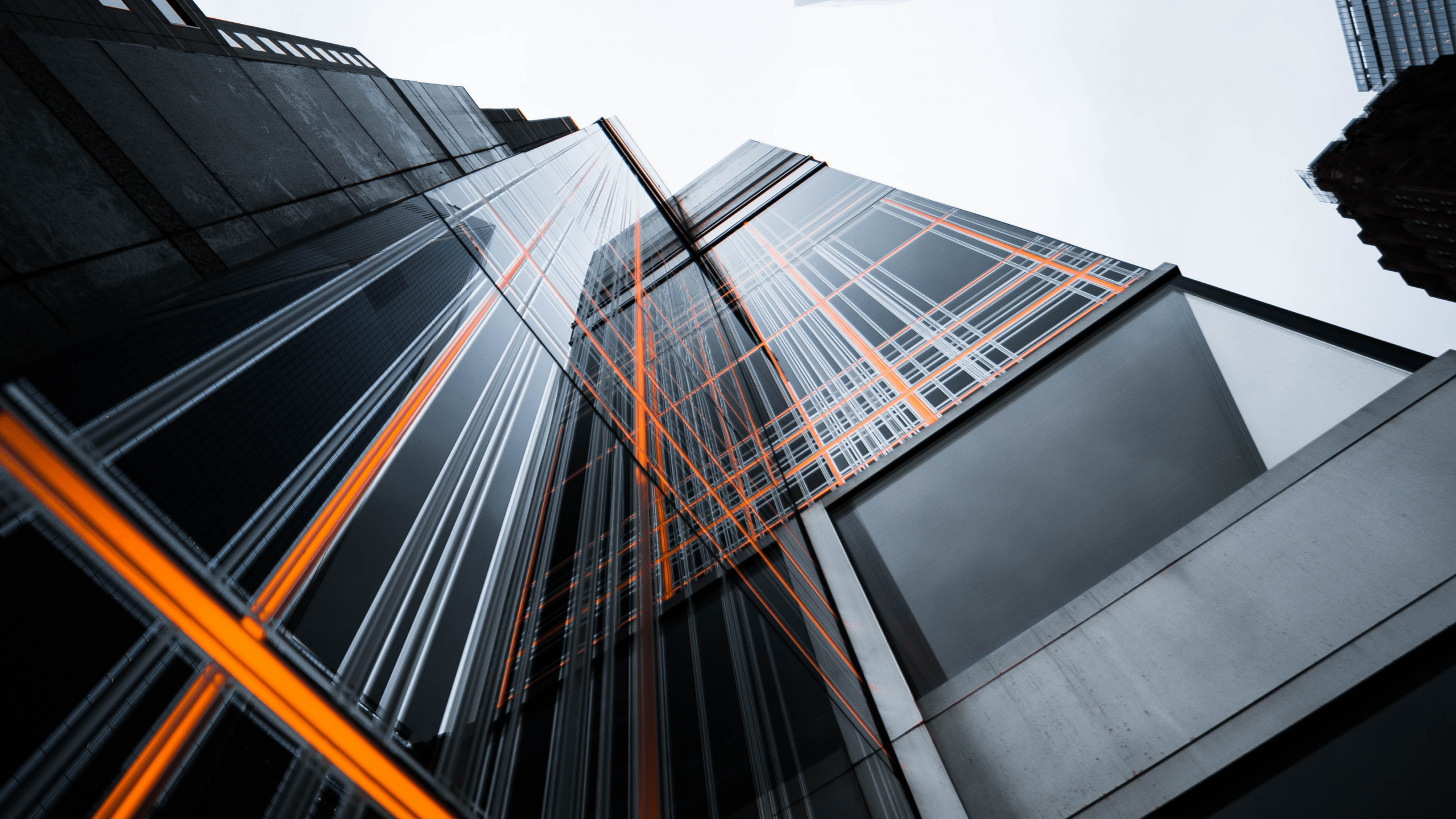 Обои дневное время, небоскреб, небо, дневное освещение, линия в разрешении 2560x1440