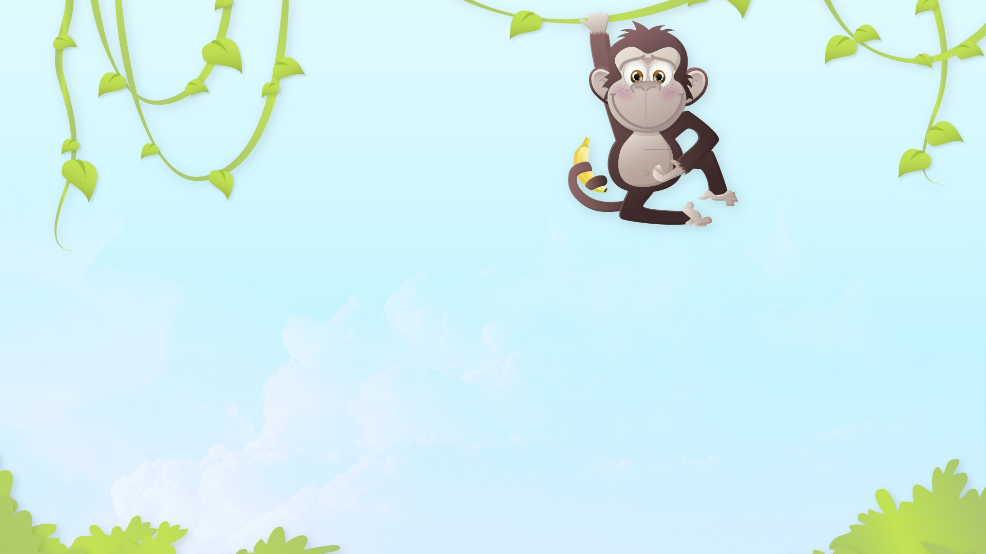 Обои зеленый, мультфильм, ветвь, дерево, ветка в разрешении 1920x1080