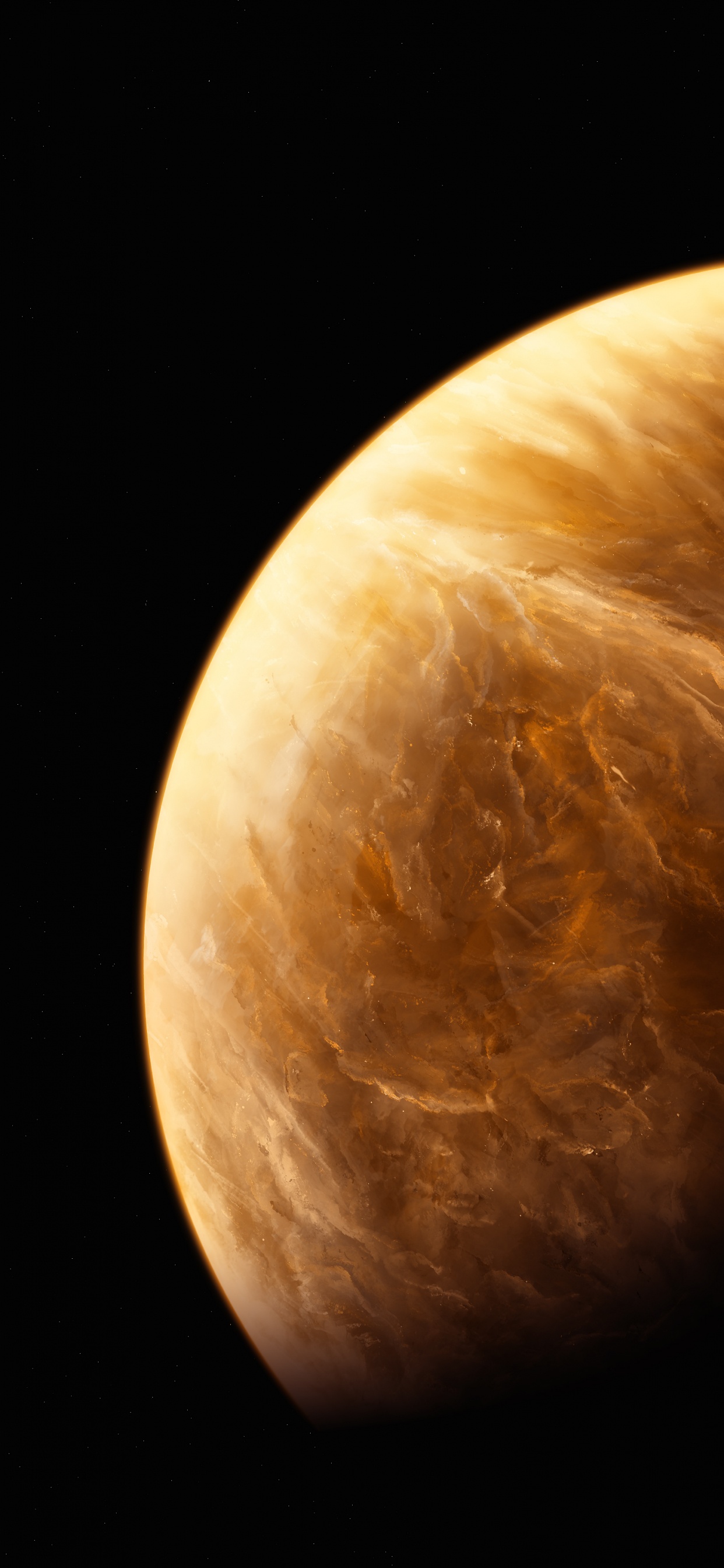 Обои земля, планета, Венера, атмосфера, астрономический объект в разрешении 1242x2688