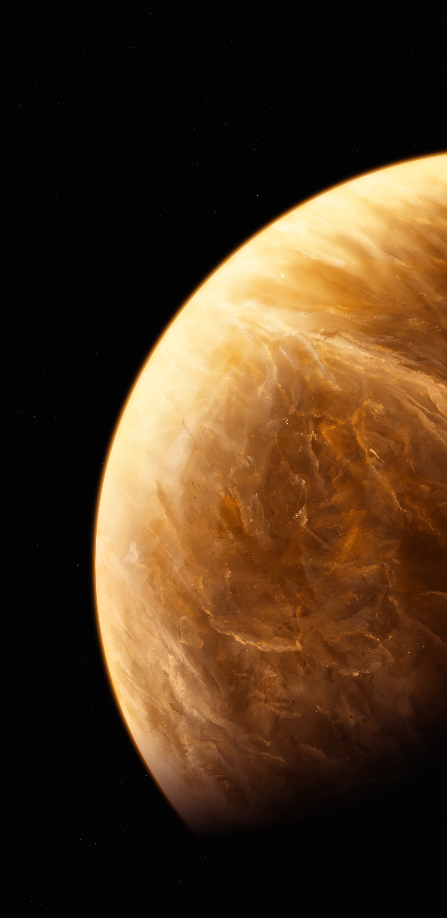 Обои земля, планета, Венера, атмосфера, астрономический объект в разрешении 1440x2960