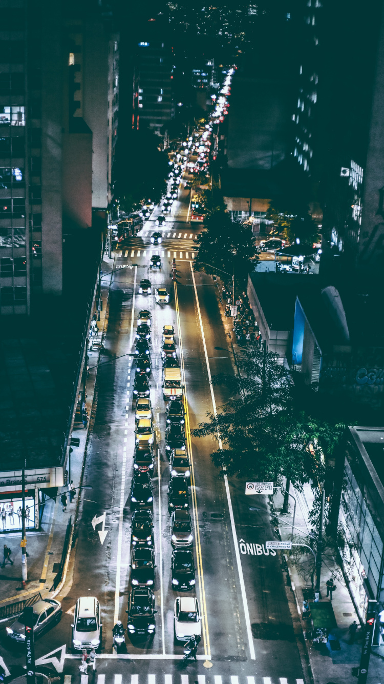 Обои Квин Плаза Кай Хоа, легковые автомобили, здание, инфраструктура, электричество в разрешении 750x1334