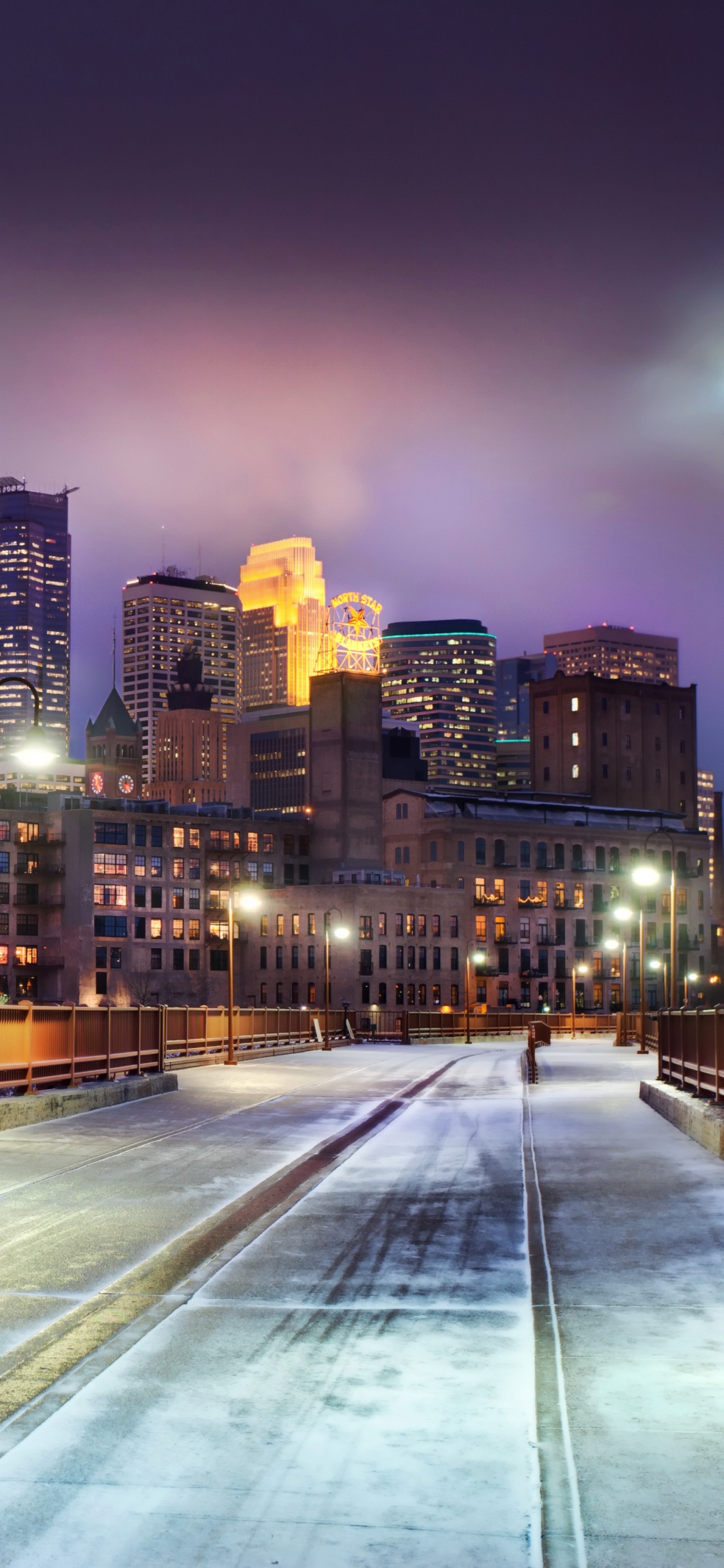 Обои город, миннеаполис, городской пейзаж, городской район, линия горизонта в разрешении 1125x2436