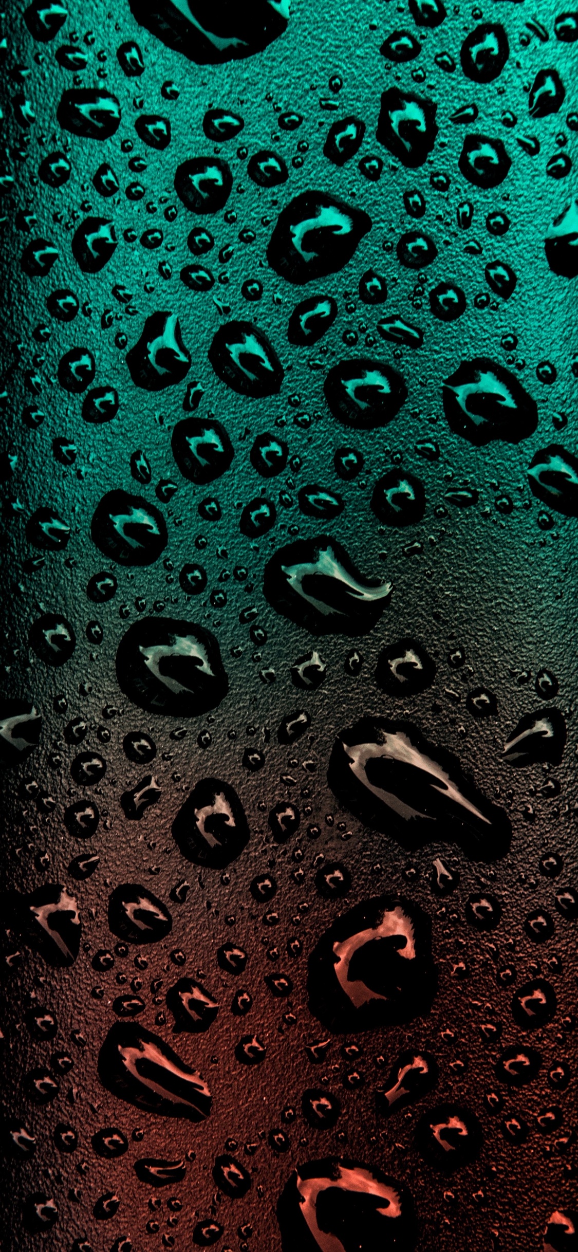 Обои ios, жидкий, жидкость, падение, зеленый в разрешении 1125x2436