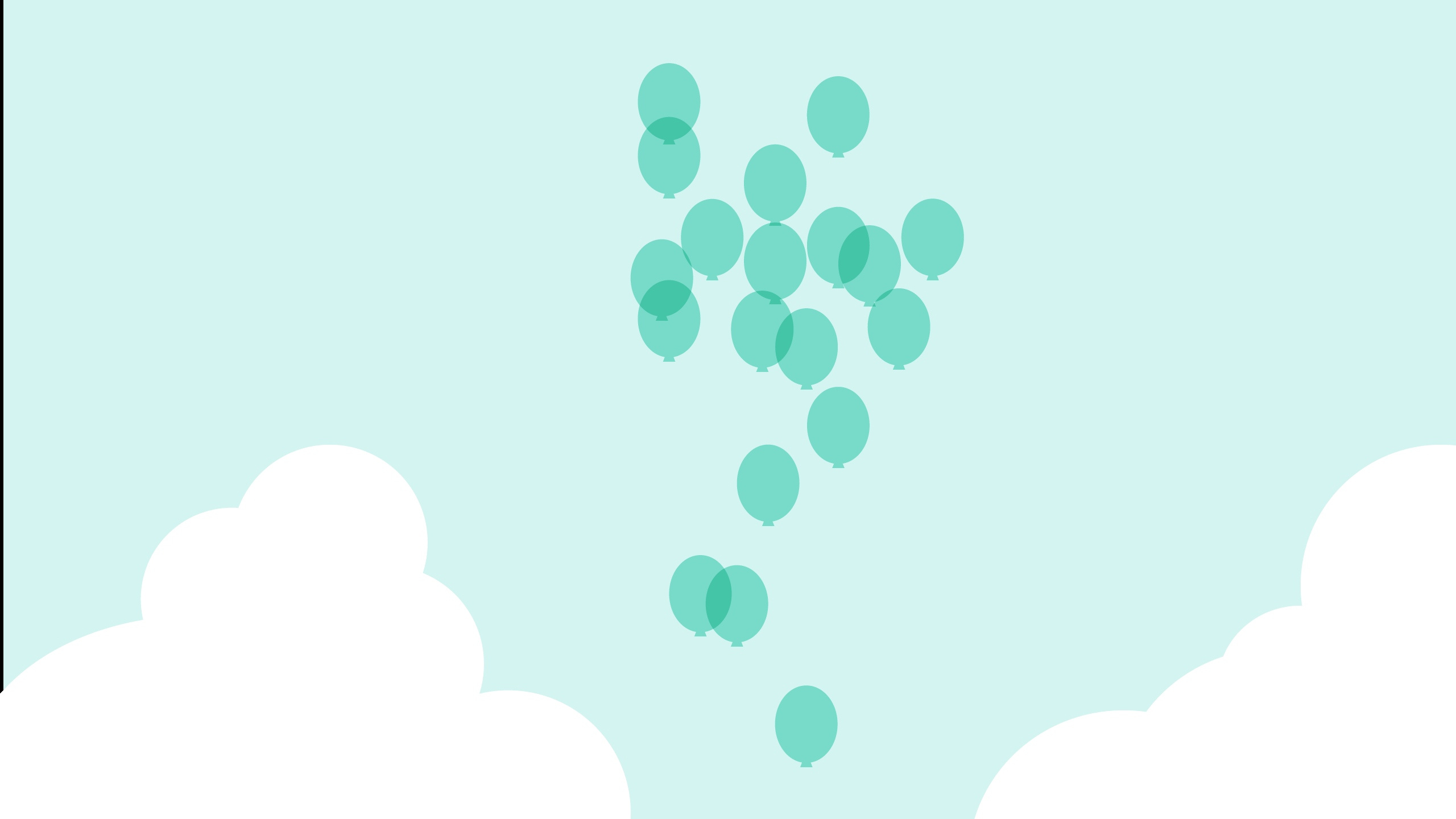 Обои полет, бирюза, зеленый, Аква, дизайн в разрешении 2560x1440