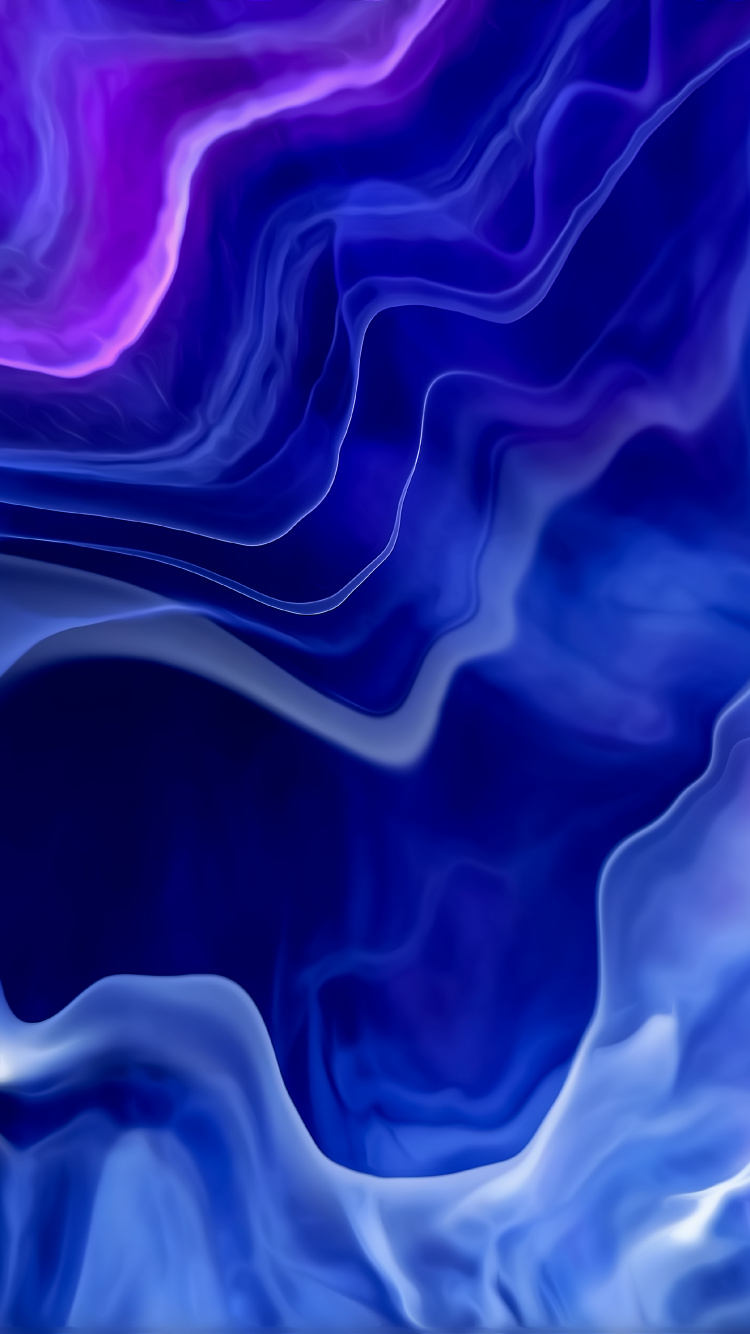 Обои Аннотация потока газа, абстрактное искусство, арт, iMac, пурпур в разрешении 750x1334