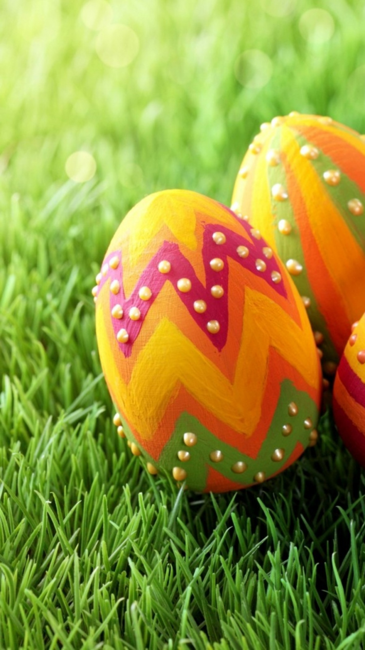 Обои пасхальное яйцо, пасхальный кролик, пасха, праздник, воскресение в разрешении 750x1334