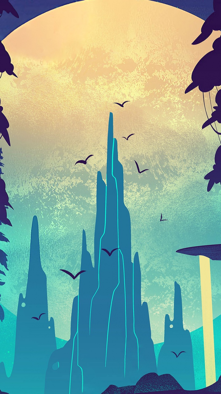 Обои цифровое искусство, иллюстрация, арт, графический дизайн, фикция в разрешении 720x1280