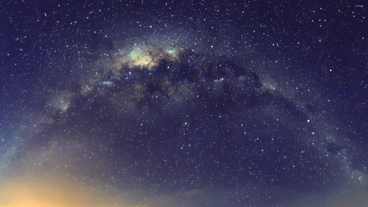 Обои Галактика, атмосфера, астрономический объект, звезда, ночь в разрешении 1280x720