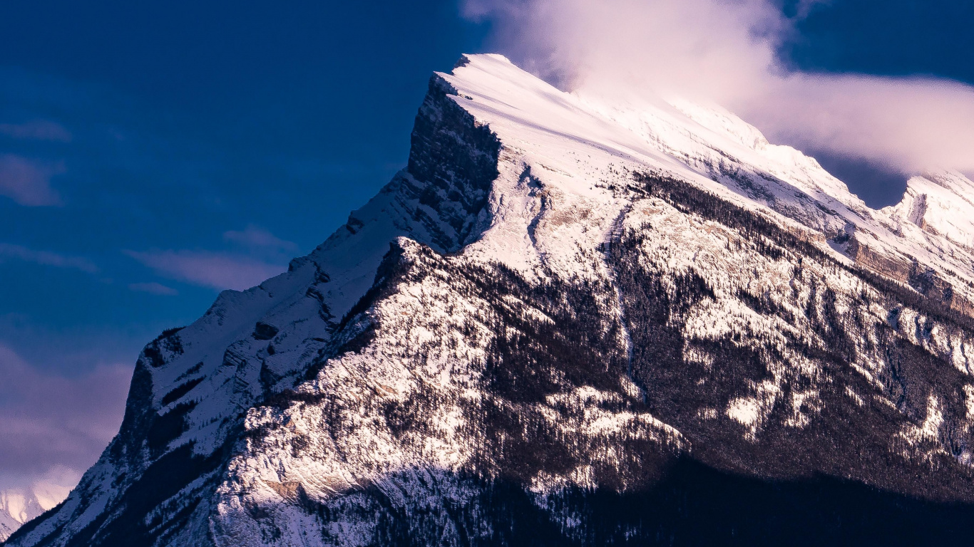 Обои гора рандл, горный рельеф, гора, горный хребет, хребет в разрешении 1366x768