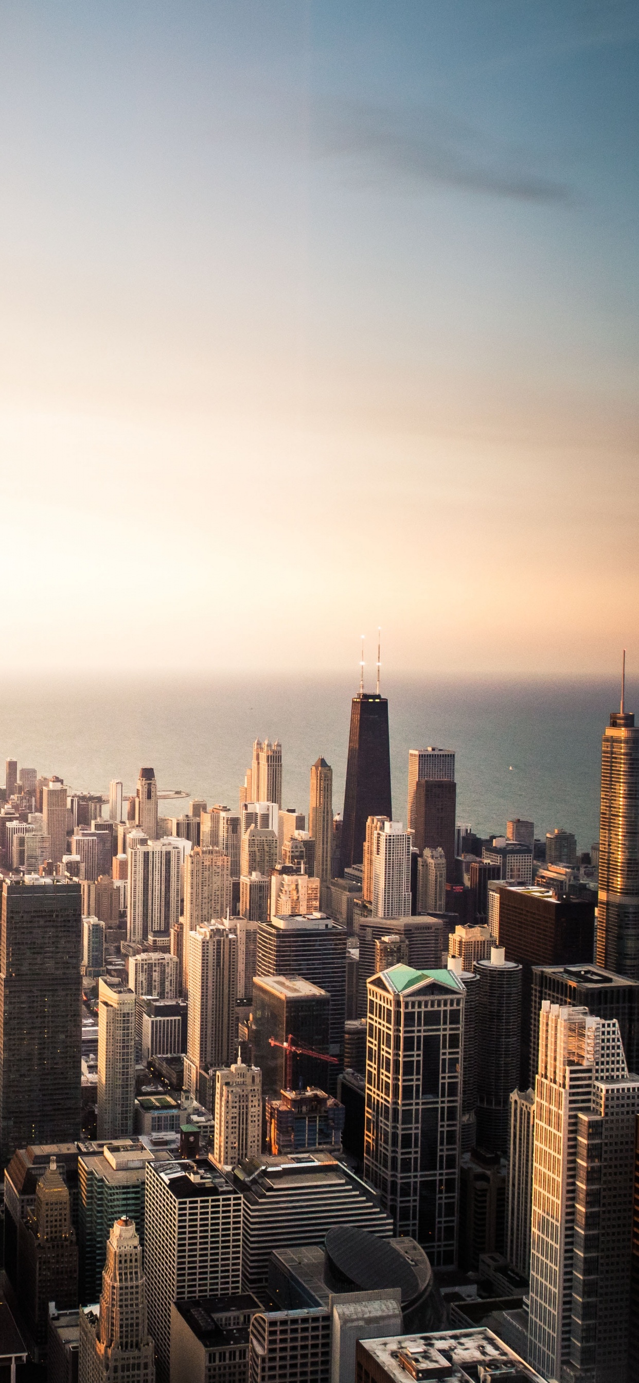 Обои Чикаго, город, городской пейзаж, городской район, метрополия в разрешении 1242x2688