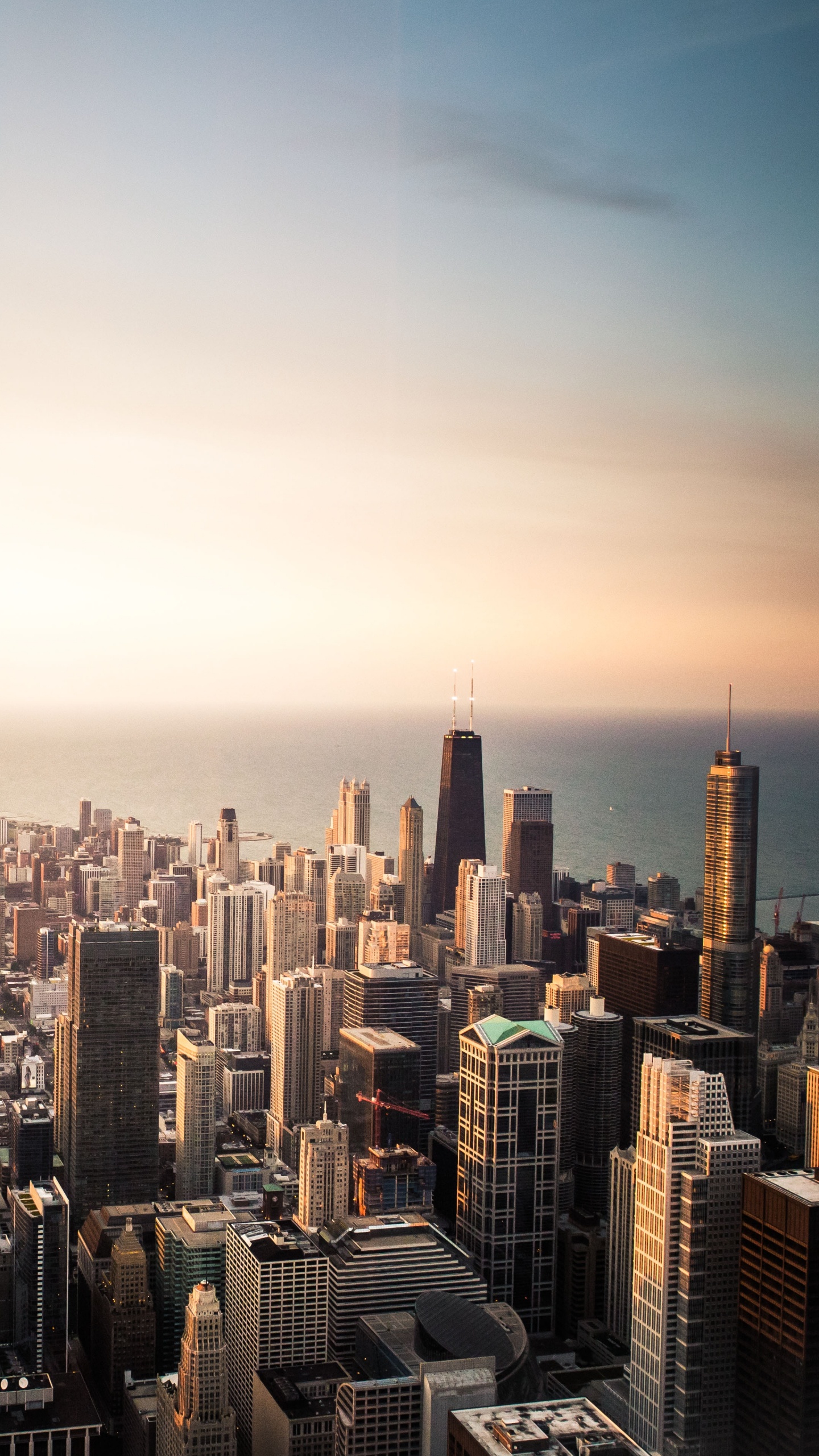 Обои Чикаго, город, городской пейзаж, городской район, метрополия в разрешении 1440x2560