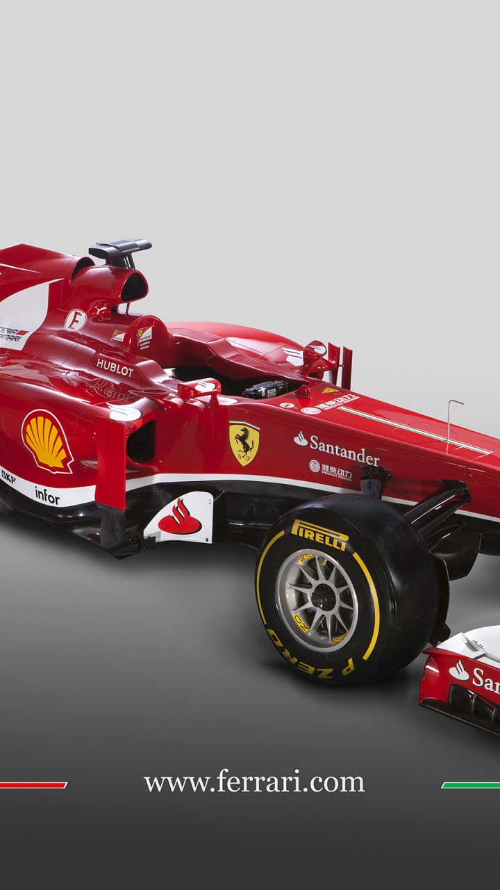 Обои 2013 Формула Один Чемпионат Мира, скудерия Феррари, Феррари F138, формула один автомобиль, авто в разрешении 720x1280