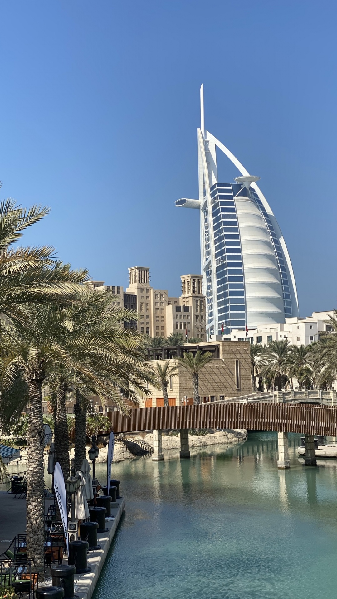 Обои Дубай, Бурдж Аль араб, башня, город, вышка в разрешении 1080x1920