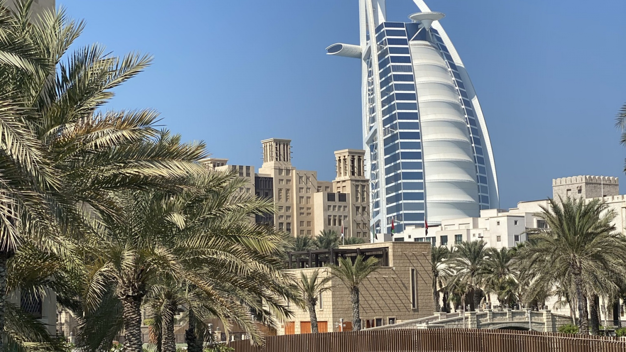 Обои Дубай, Бурдж Аль араб, башня, город, вышка в разрешении 1280x720