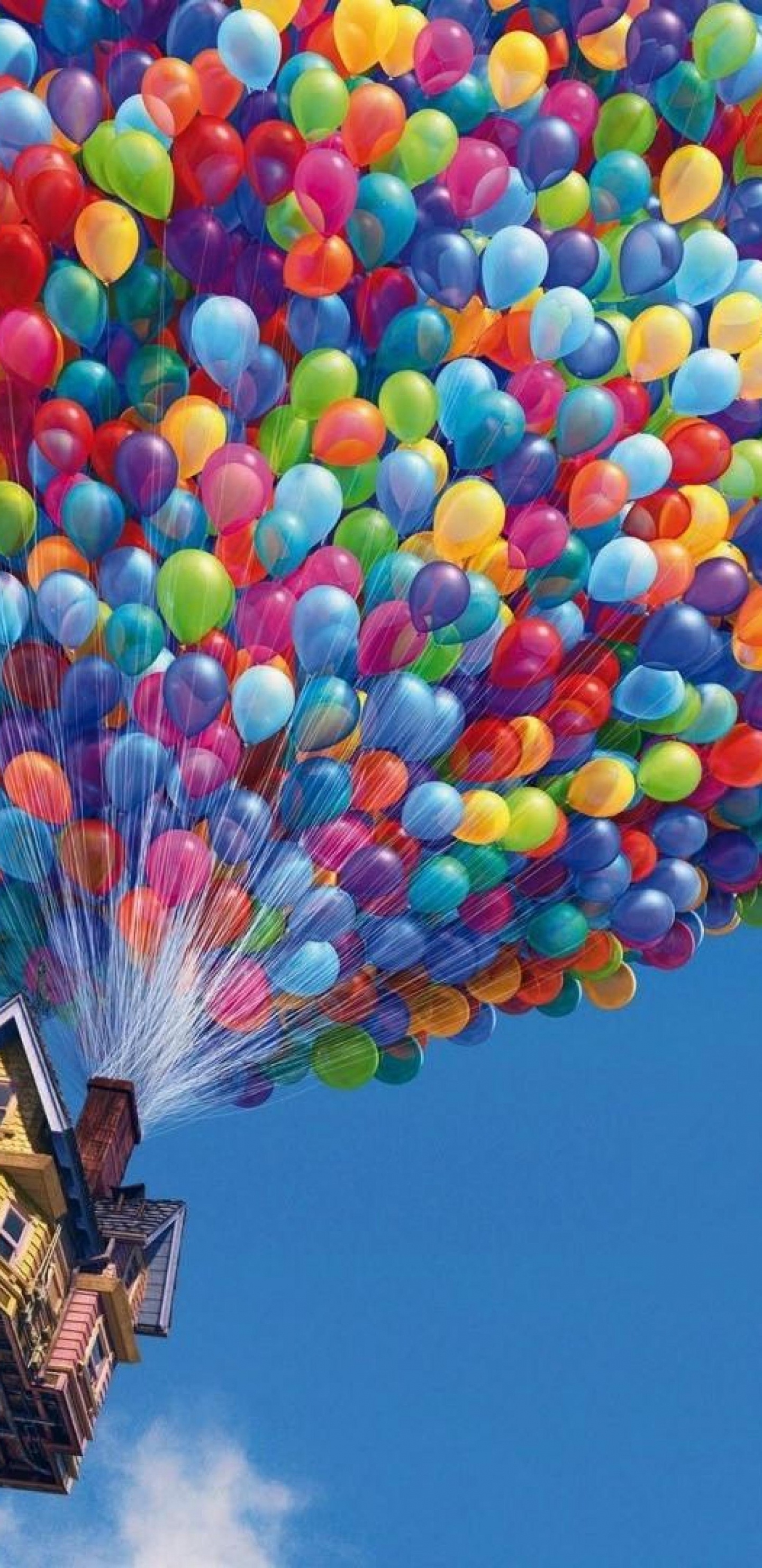 Обои воздушный шарик, пиксар, полеты на воздушном шаре, досуг, Уолт Дисней в разрешении 1440x2960