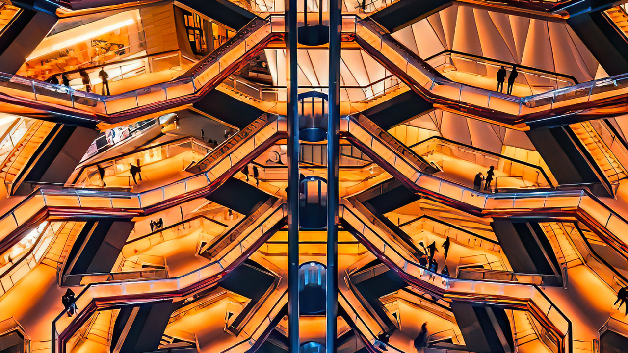 Обои Белла Дедукшн Парк, линия, симметрия, полутона и оттенки, узор в разрешении 1280x720