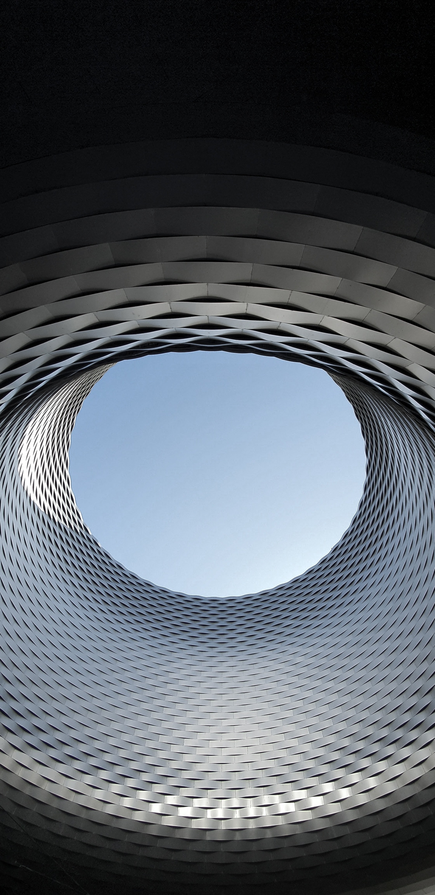 Обои Базель, свет, круг, вода, архитектура в разрешении 1440x2960