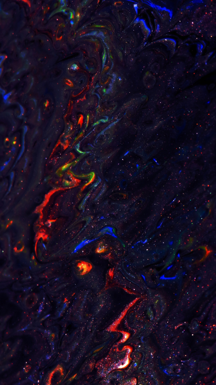 Обои андроид, жидкий, жидкость, пурпур, узор в разрешении 750x1334