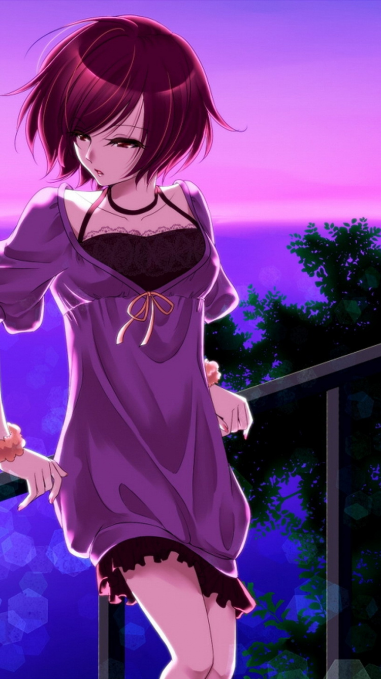 Обои пурпур, розовый, одежда, мизинец, женщина в разрешении 750x1334