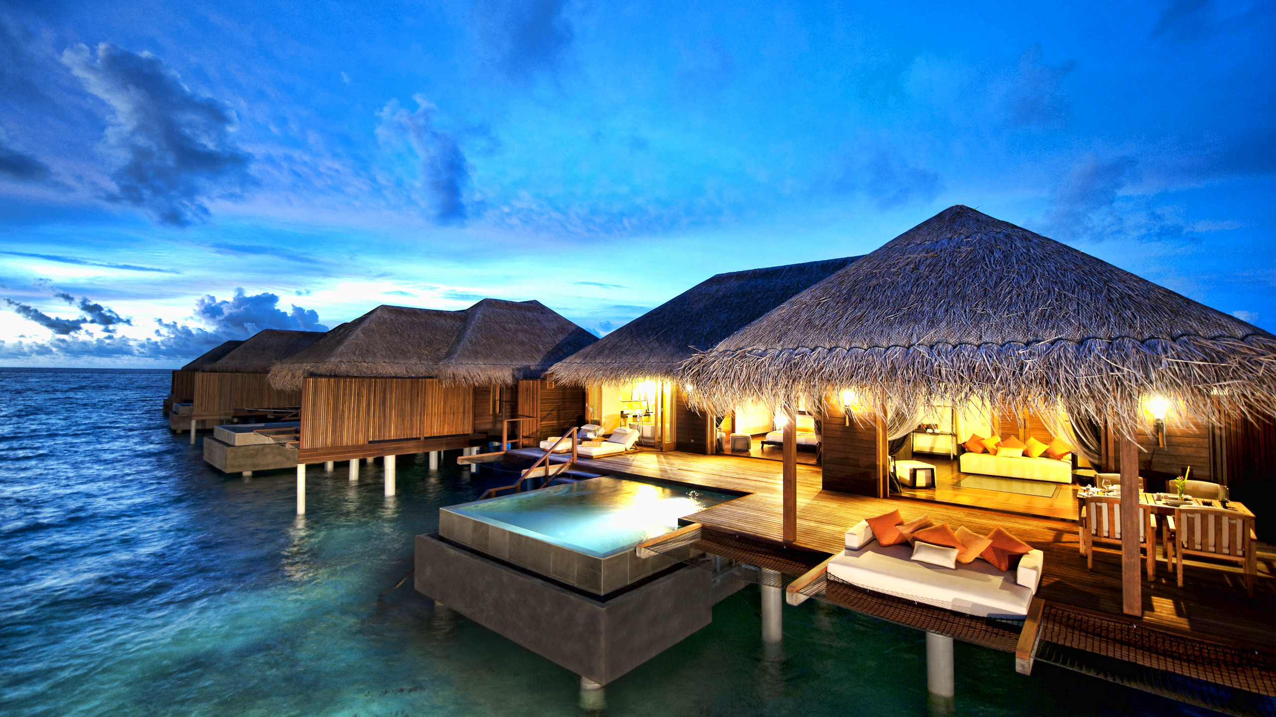 Обои прибежище, путешествие, пляж, отпуск, вилла в разрешении 2560x1440