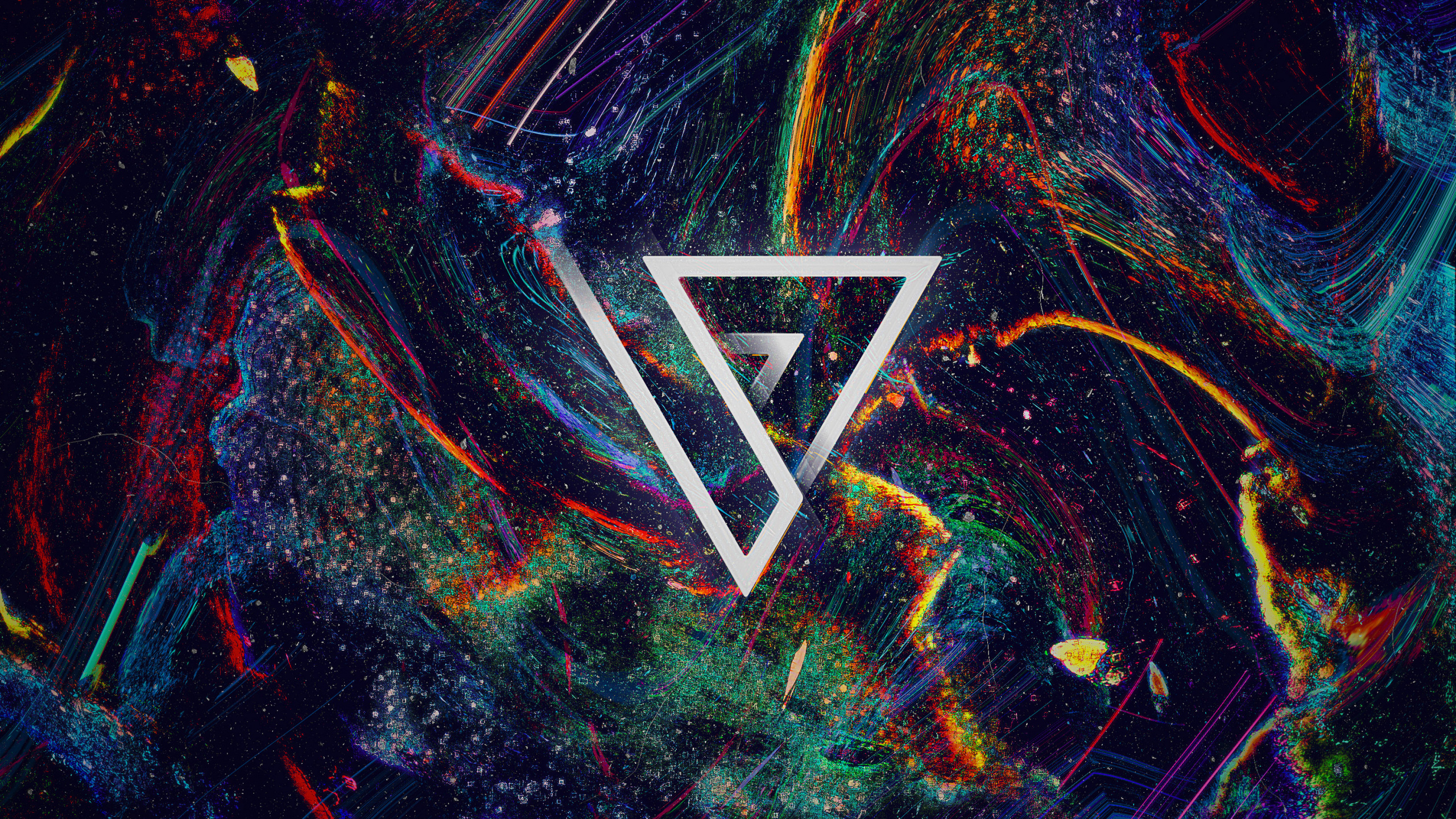 Обои абстрактное искусство, арт, цифровое искусство, живопись, иллюстрация в разрешении 2560x1440