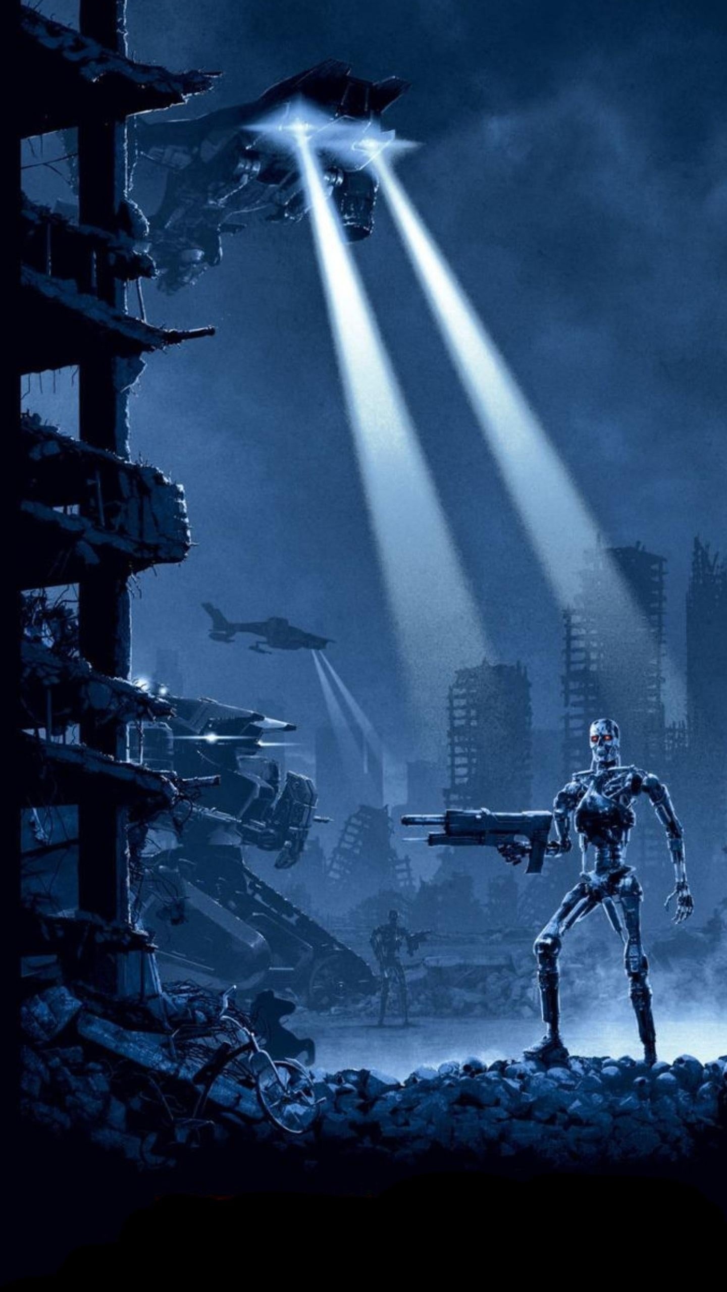 Обои Мэтт Фергюсон терминатор 2, постер, Терминатор 2 постер, Научная фантастика, Терминатор в разрешении 1440x2560