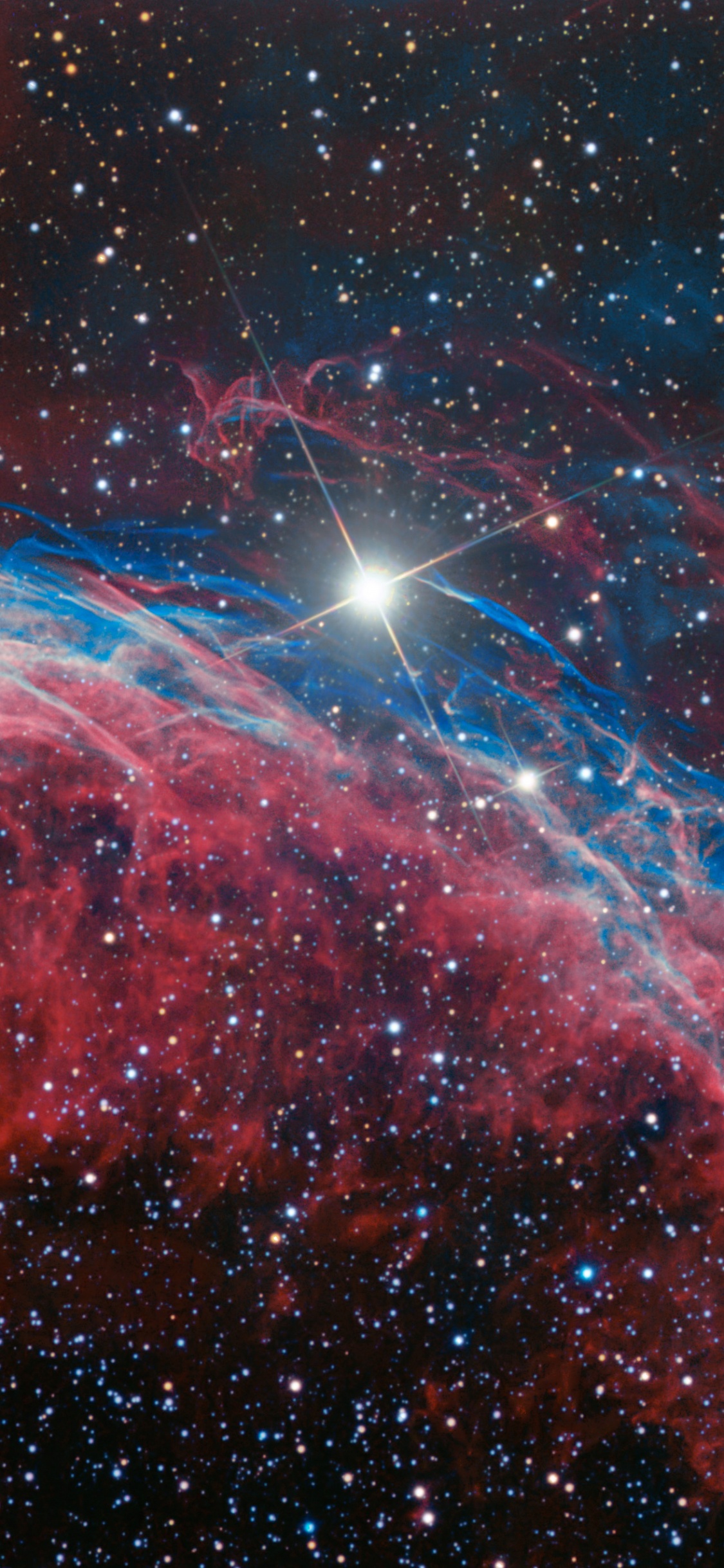 Обои туманность, Галактика, астрономический объект, космическое пространство, атмосфера в разрешении 1125x2436