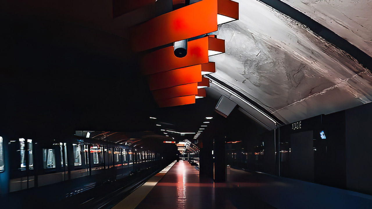 Обои свет, люминесцентная лампа, архитектура, иллюстрация, потолок в разрешении 1280x720