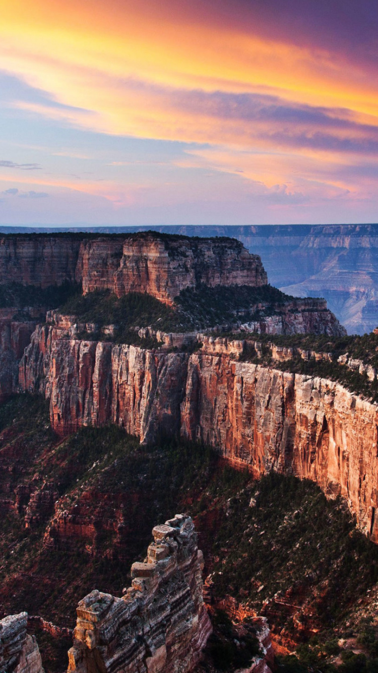 Обои Гранд Каньон Виллидж, национальный парк, каньон, формирование, рок в разрешении 750x1334