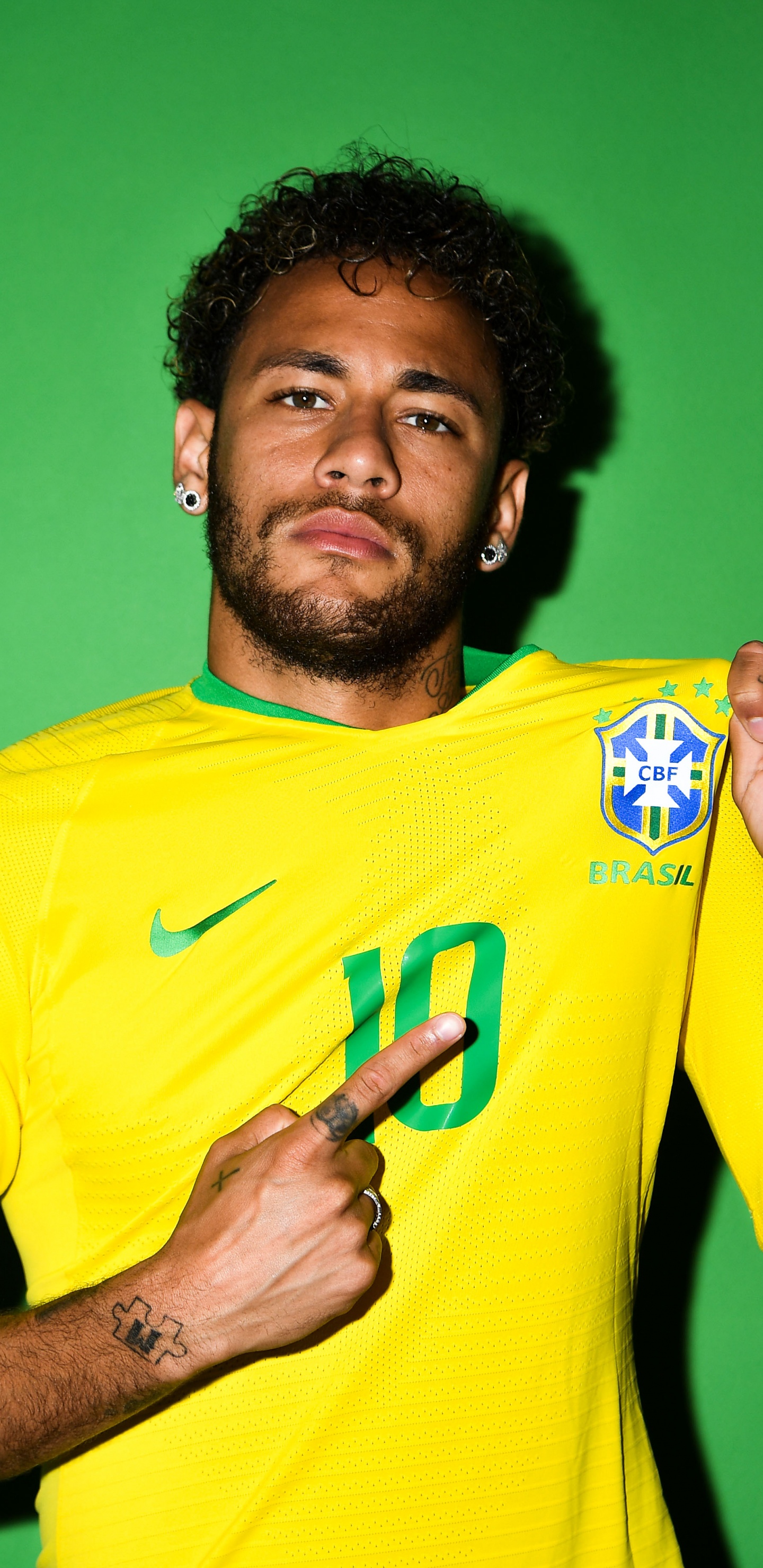 Обои Неймар Jr Бразилия, Неймар, ЧМ 2018, сборная Бразилии по футболу, Бразилия в разрешении 1440x2960