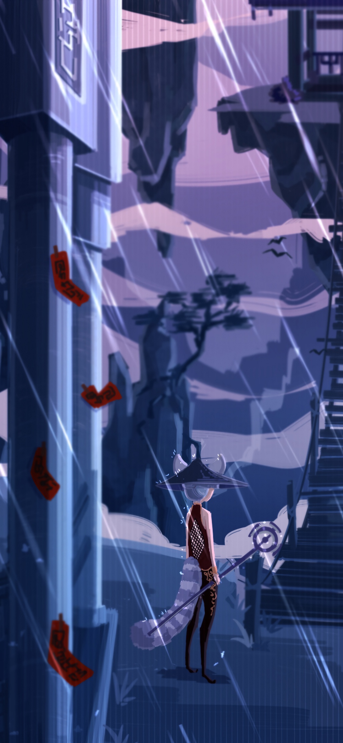 Обои фан арт, иллюстрация, приключенческая игра, графический дизайн, арт в разрешении 1125x2436