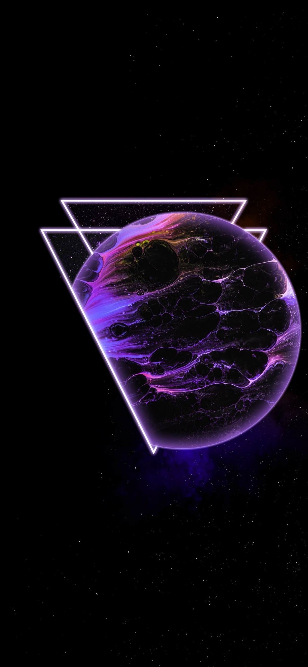 Обои атмосфера, пурпур, Фиолетовый, пурпурный цвет, арт в разрешении 1242x2688