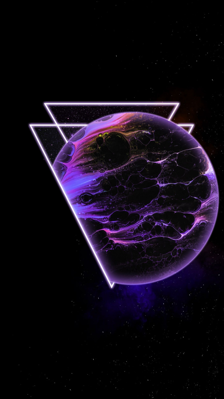 Обои атмосфера, пурпур, Фиолетовый, пурпурный цвет, арт в разрешении 750x1334